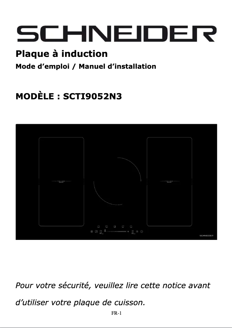 Page 1 de la notice Manuel utilisateur Schneider SCTI9052N3/1