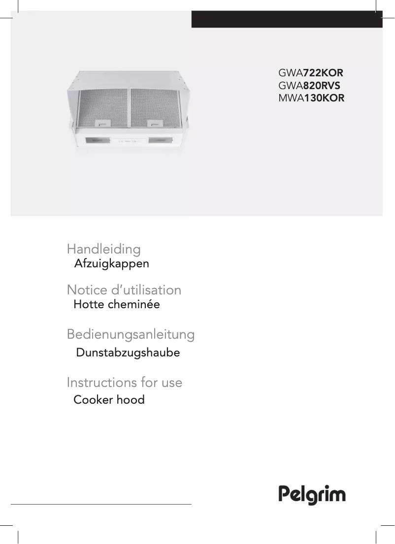 Image de la première page du manuel de l'appareil GWA722KOR