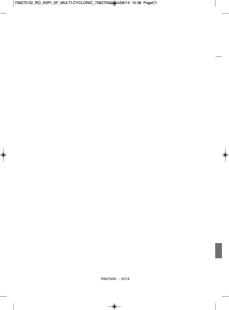 Image de la première page du manuel de l'appareil RO8366EA