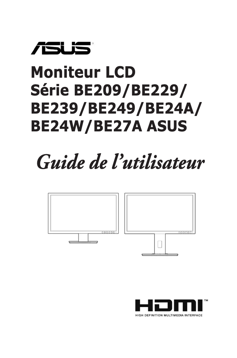 Page 1 de la notice Manuel utilisateur Asus BE24AQLB-G