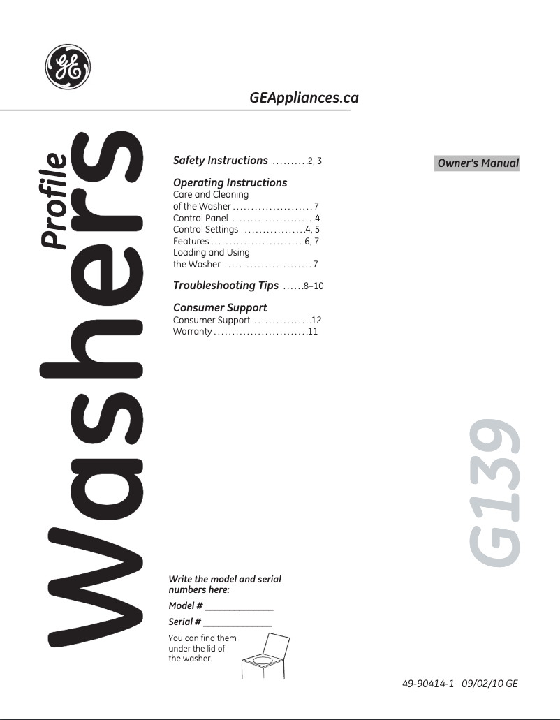 Image de la première page du manuel de l'appareil PTAN6250MWT