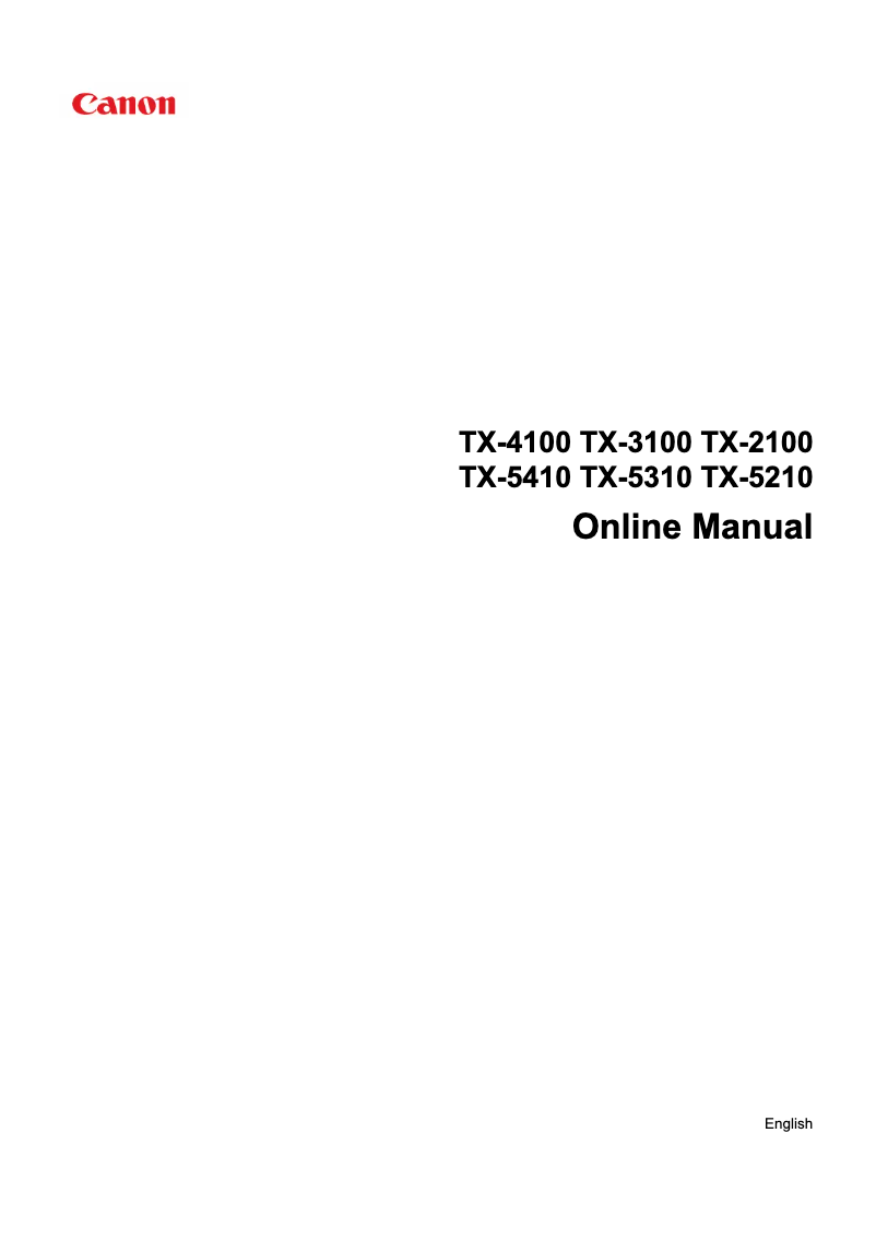 Page n°1 - Manuel utilisateur Canon imagePROGRAF TX-2100