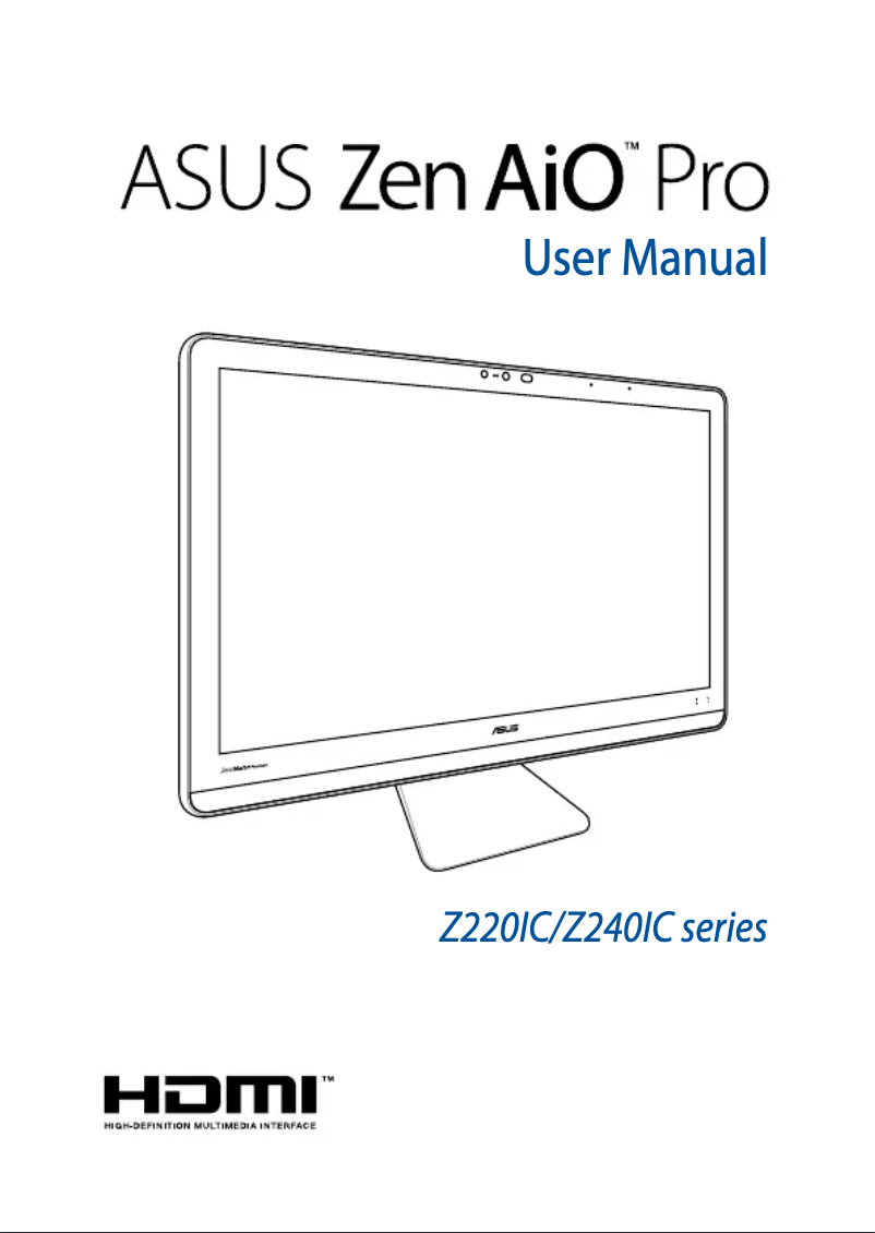 Page 1 de la notice Manuel utilisateur Asus Zen AiO Z220ICGK