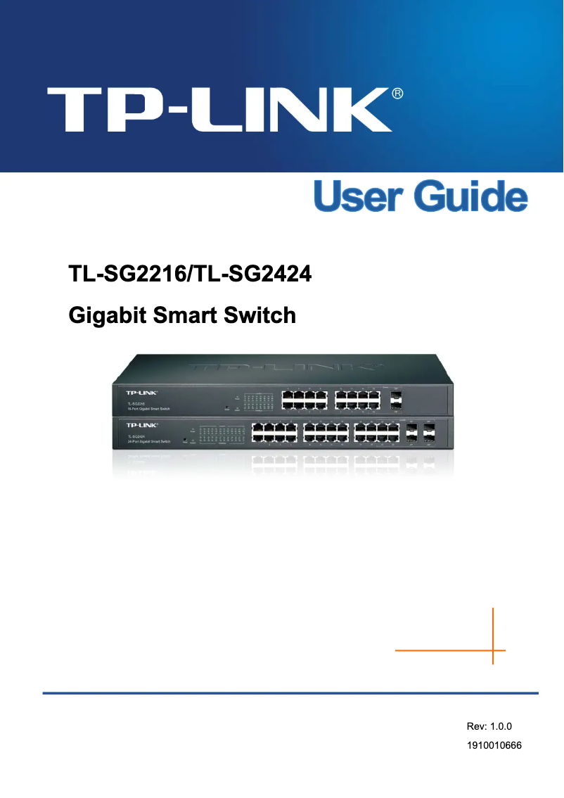 Page 1 de la notice Manuel utilisateur TP-Link JetStream Smart TL-SG2216