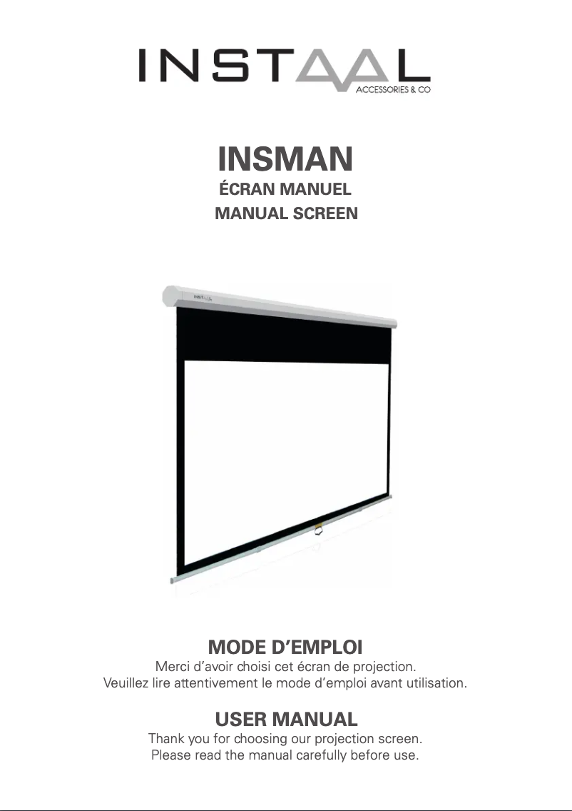 Page n°1 - Manuel utilisateur Instaal INSMAN 170