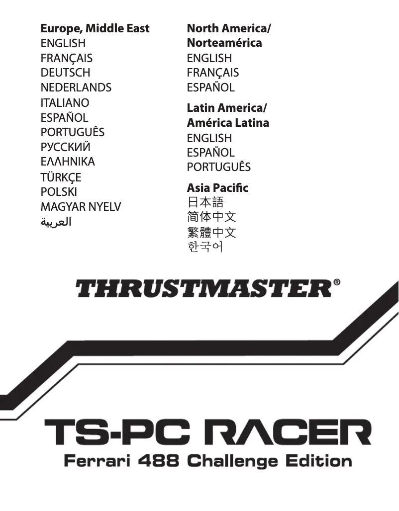Page n°1 - Manuel utilisateur Thrustmaster TS-PC Racer