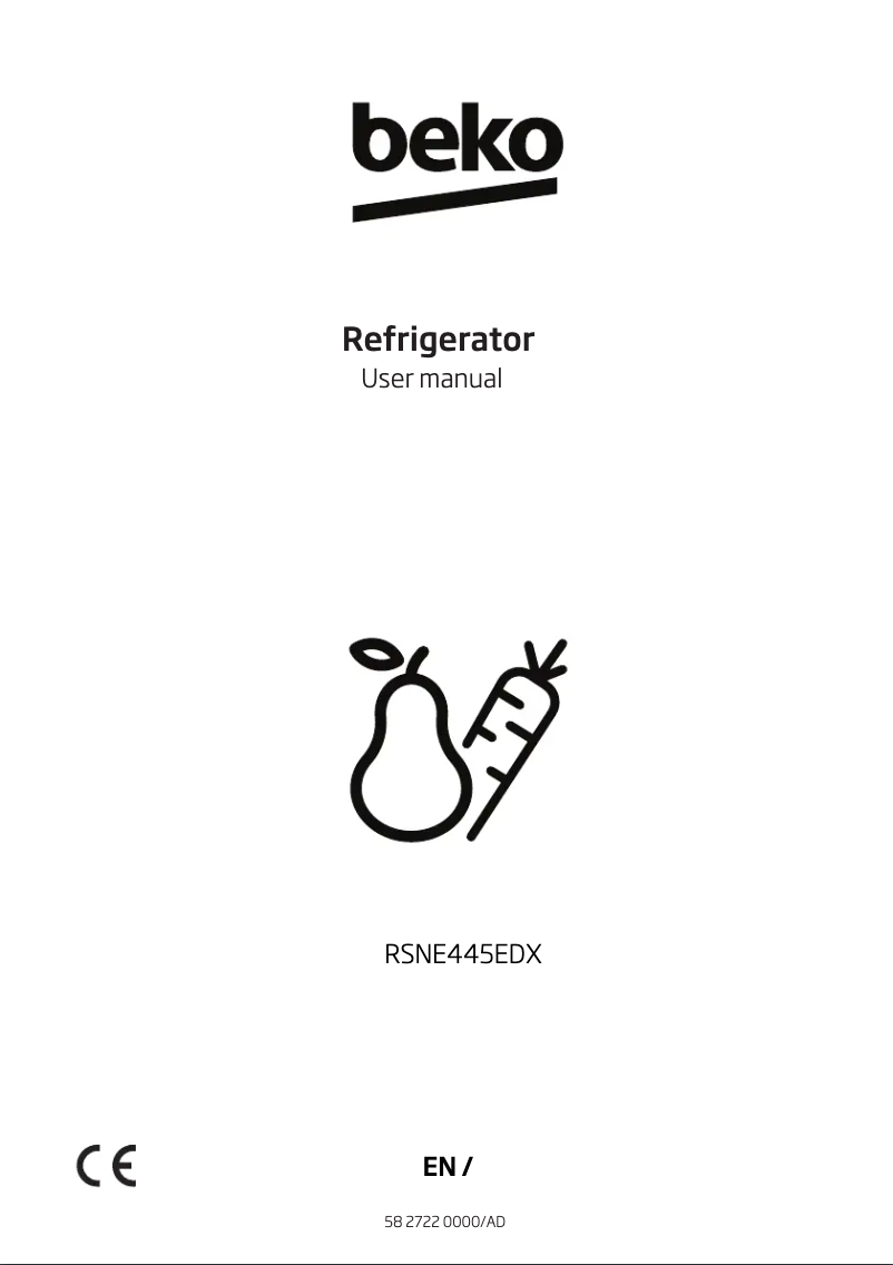Page n°1 - Manuel utilisateur Beko RSNE445EDX