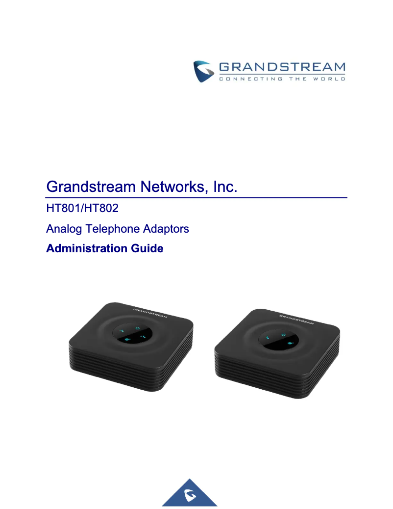 Page 1 de la notice Manuel utilisateur Grandstream HT802