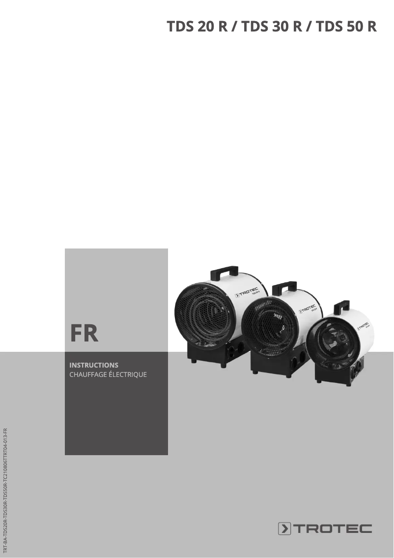 Image de la première page du manuel de l'appareil TDS 50 R