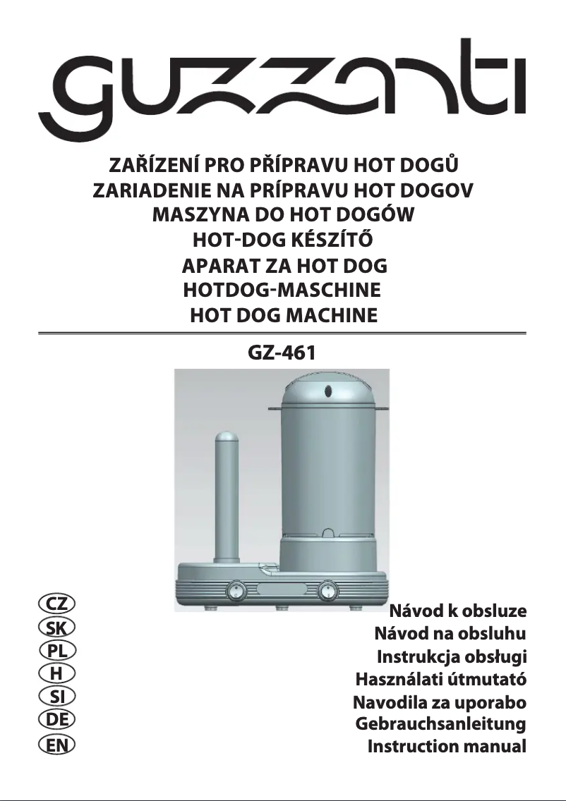 Image de la première page du manuel de l'appareil GZ-461