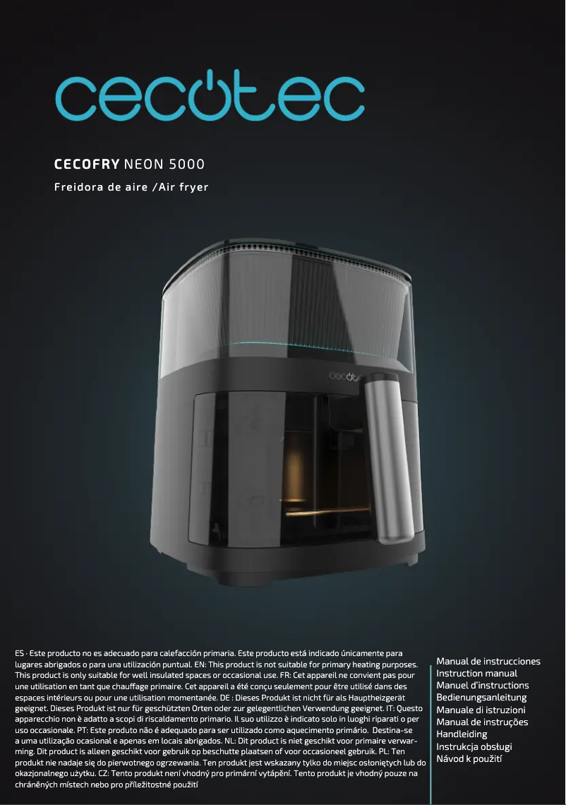 Image de la première page du manuel de l'appareil Cecofry Neon 5000