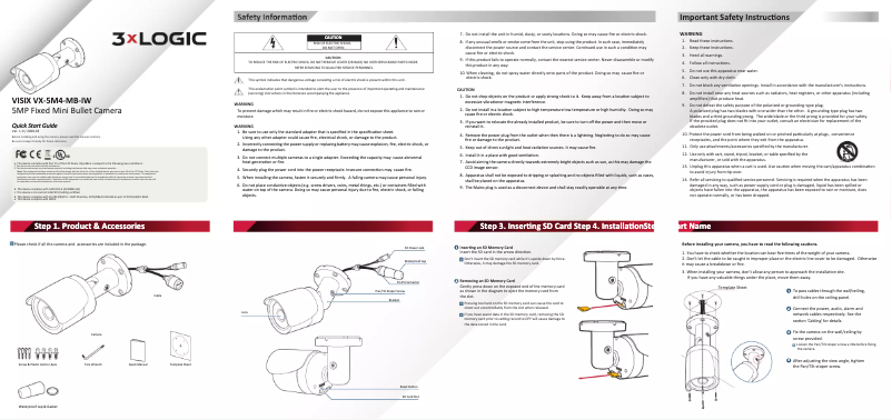 Página 1 del manual Manual de usuario Infinias VISIX VX-5M4-MB-IW