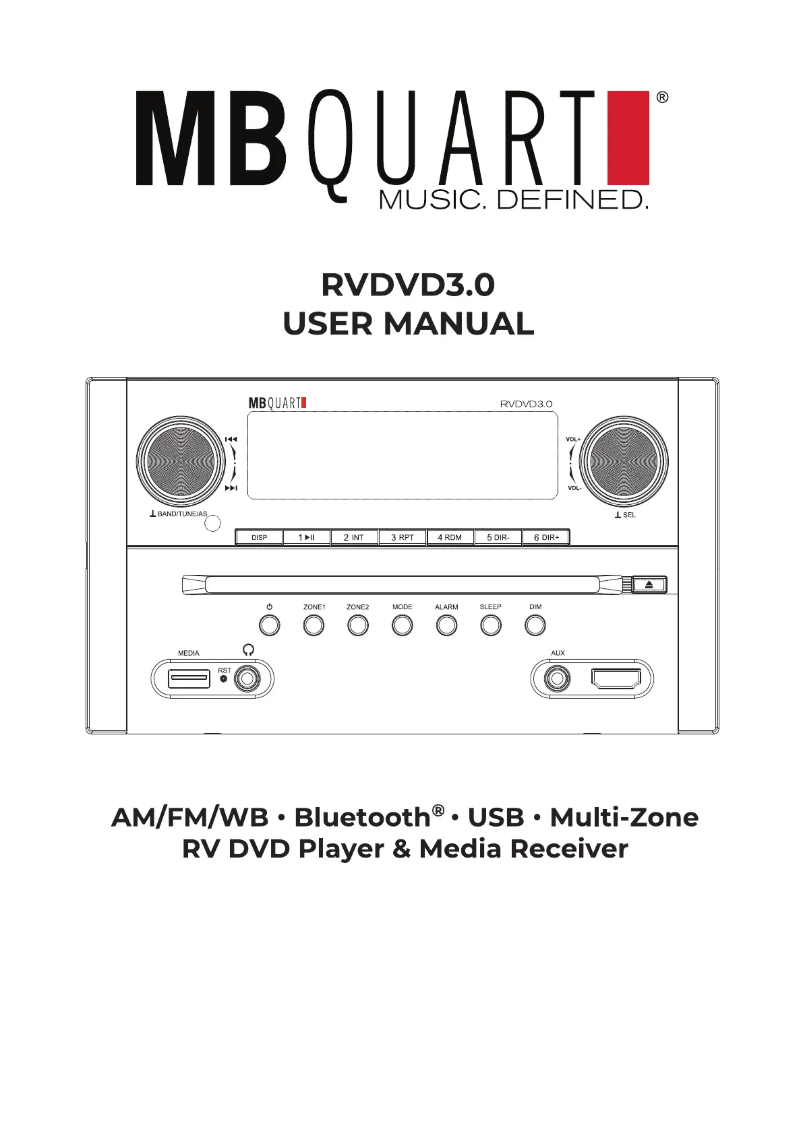 Image de la première page du manuel de l'appareil RVDVD3.0
