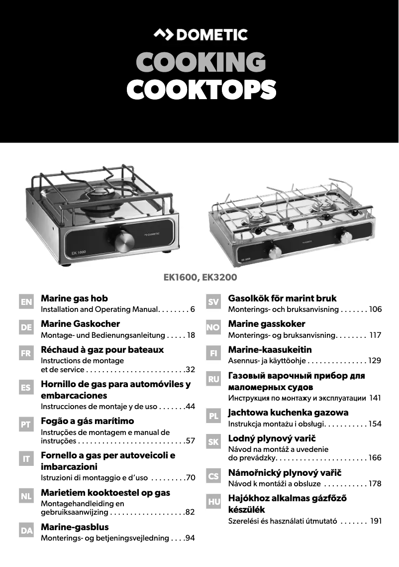 Imagen de la primera página del manual del dispositivo EK 3200