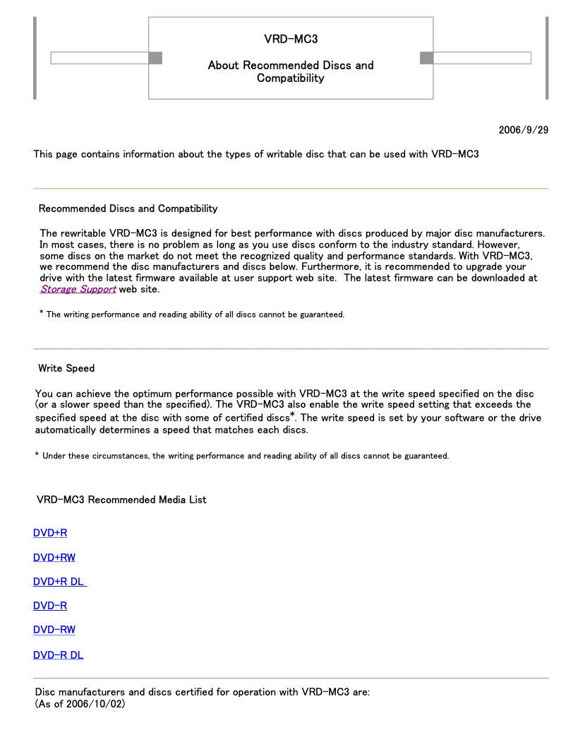 Página 1 del manual Guía de instalación Sony VRD-MC3