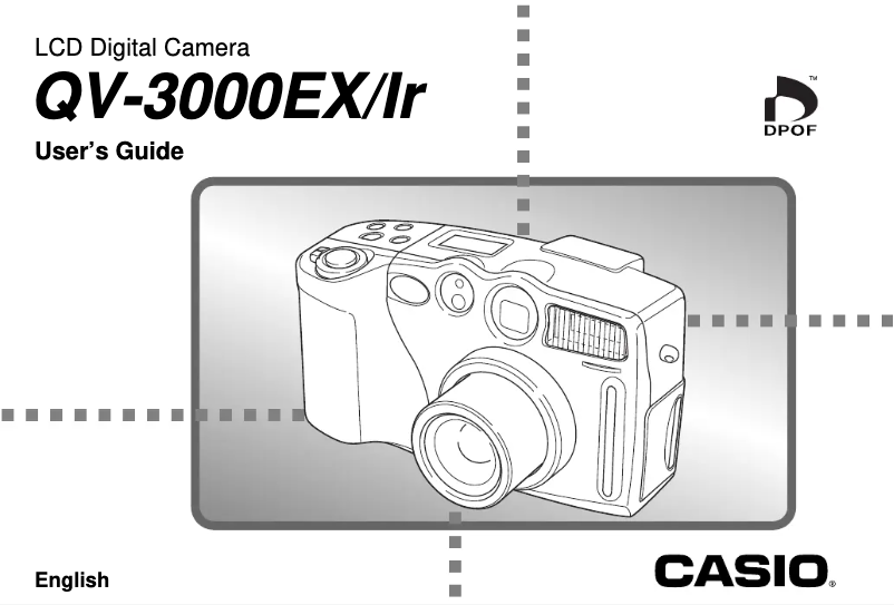 Page n°1 - Manuel utilisateur Casio QV-3000LR