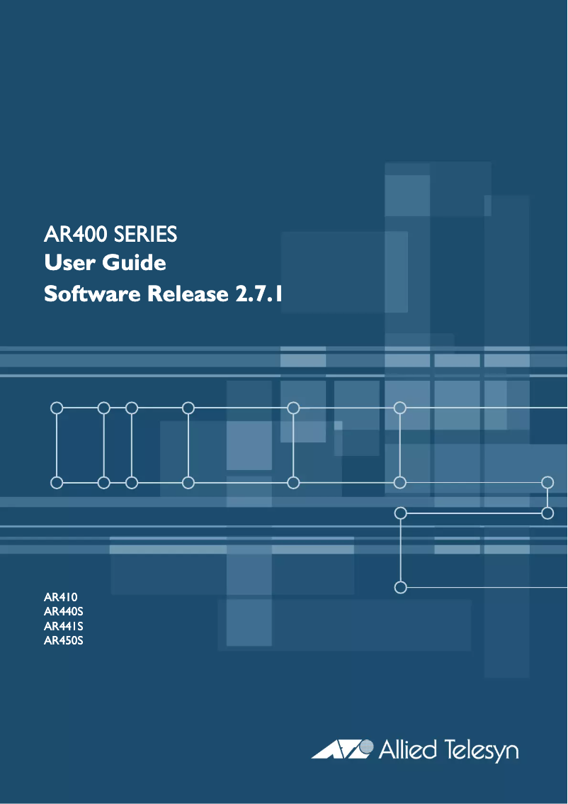 Page 1 de la notice Manuel utilisateur Allied Telesis AR410