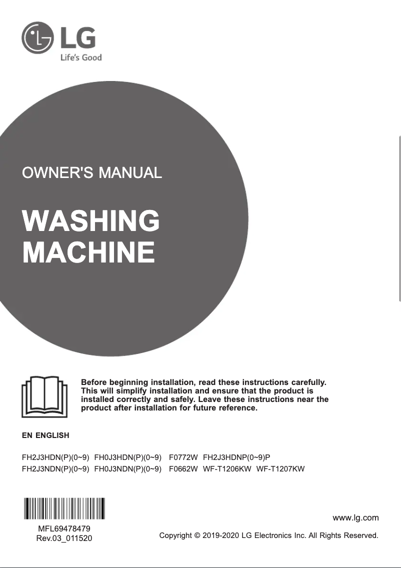 Image de la première page du manuel de l'appareil FH2J3HDNP0