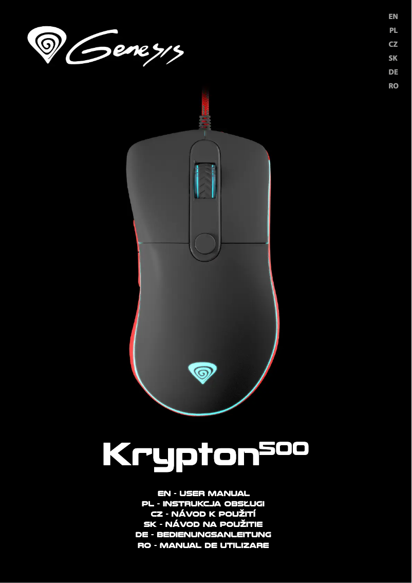 Page n°1 - Manuel utilisateur Genesis Krypton 500