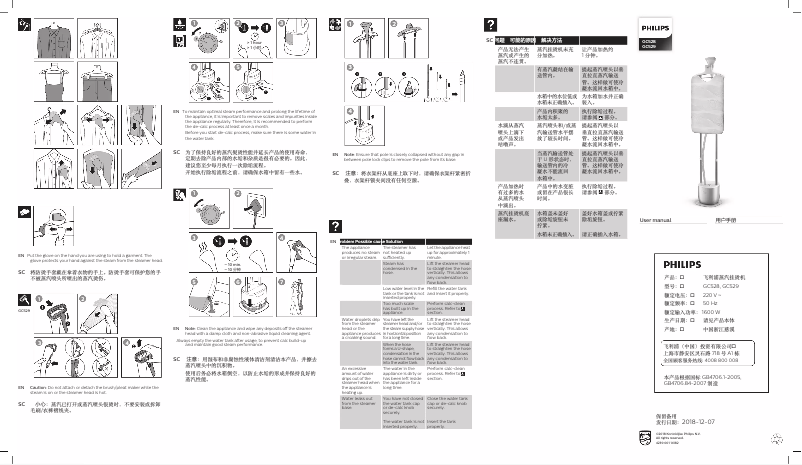 Page 1 de la notice Brochure Philips EasyTouch Plus GC529