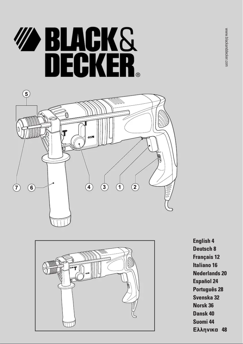Page 1 de la notice Manuel utilisateur Black & Decker KD980KA
