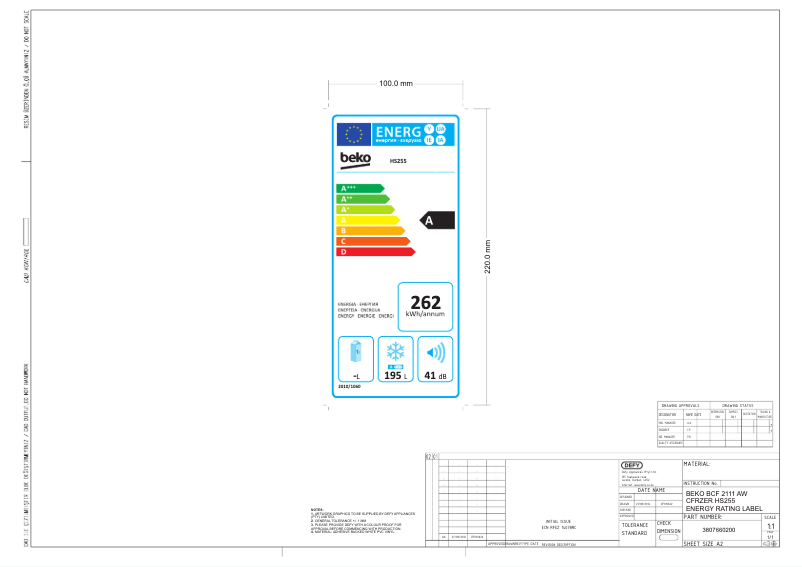 Page n°1 - Manuel utilisateur Beko BCF 2111 AW