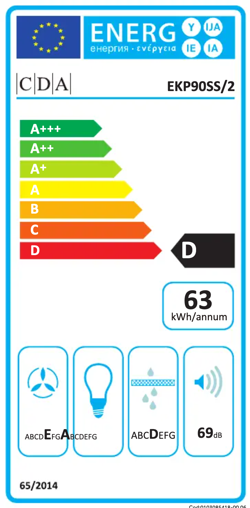 Image de la première page du manuel de l'appareil EKP90SS
