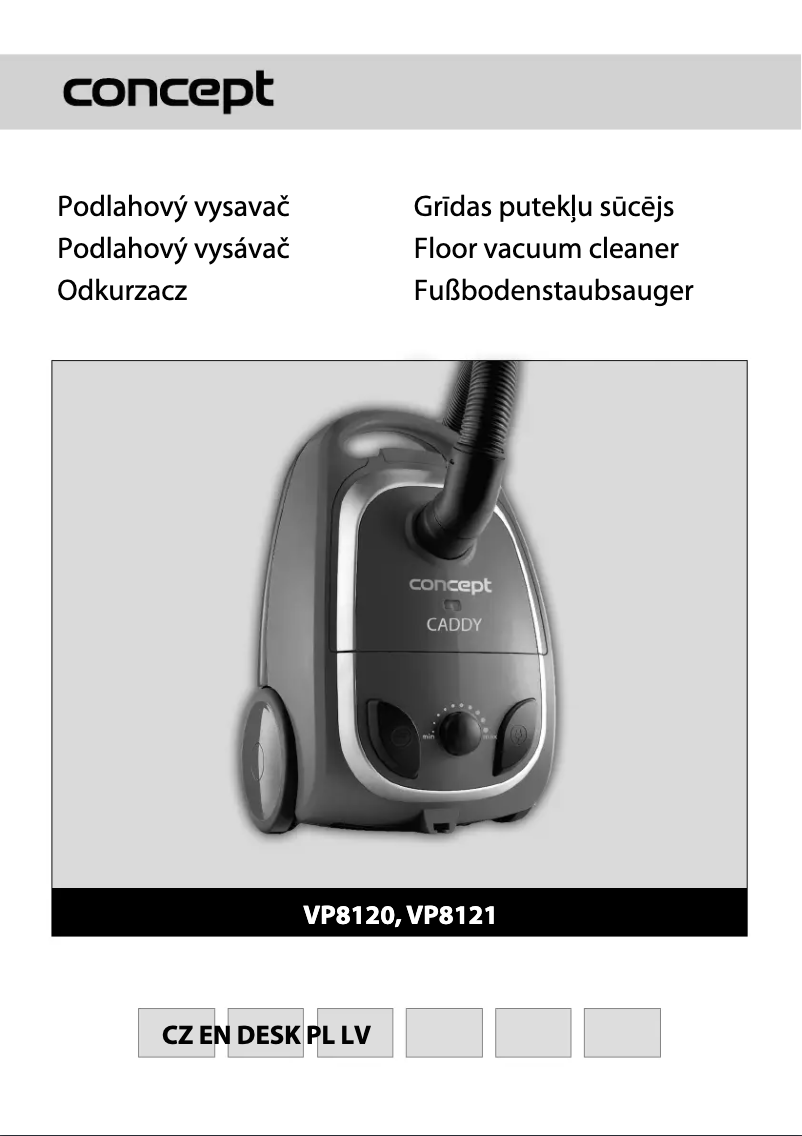 Imagen de la primera página del manual del dispositivo VP-8120