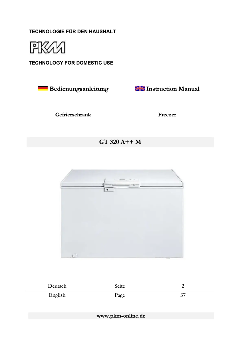 Image de la première page du manuel de l'appareil GT 320A++M