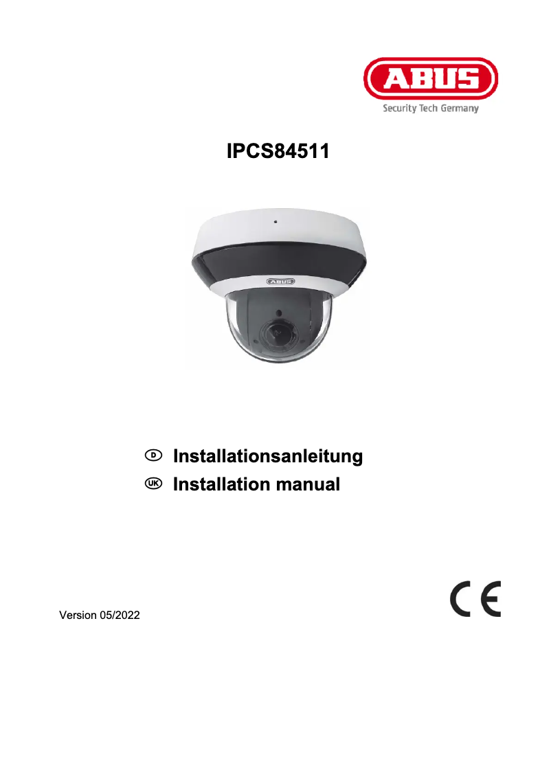 Page n°1 - Mode d'emploi Abus IPCS84511