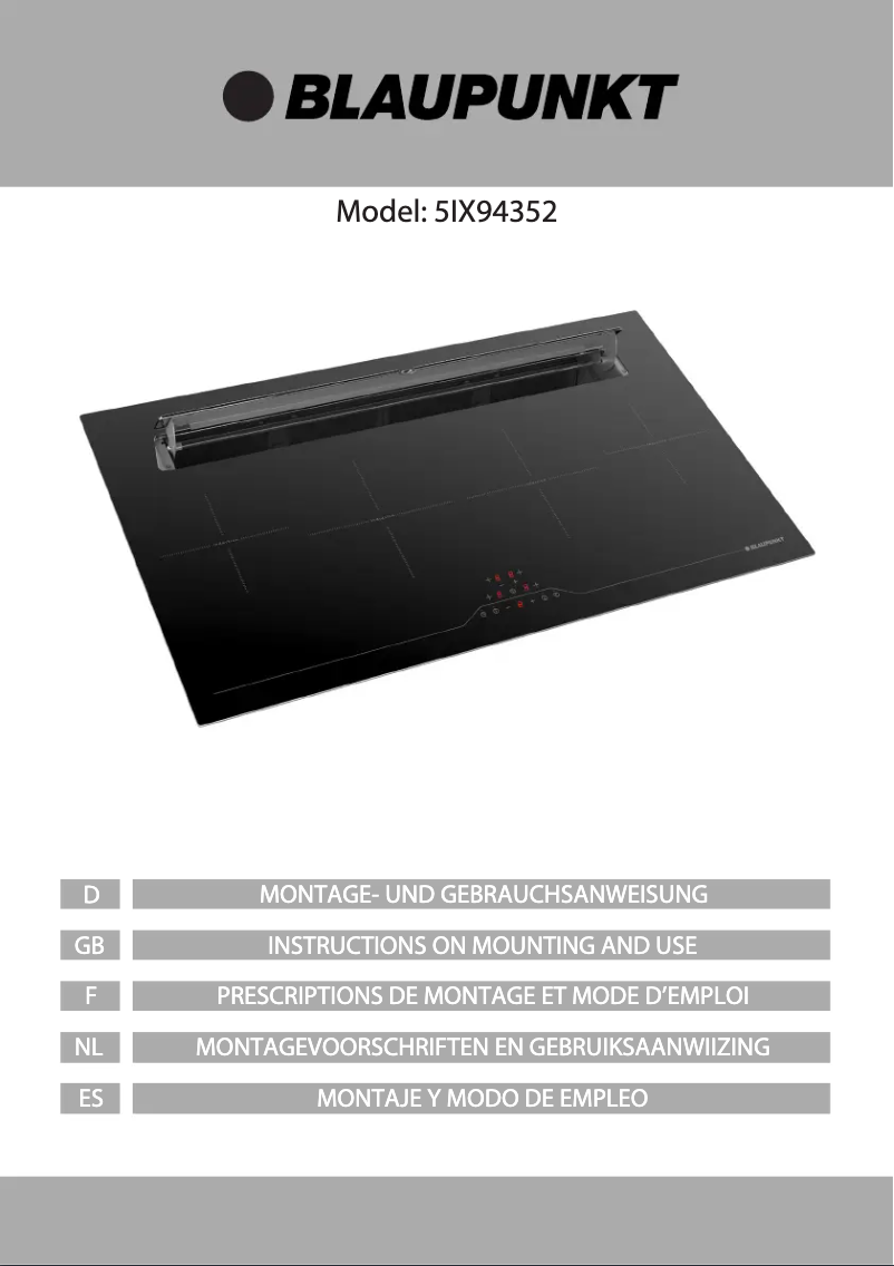 Imagen de la primera página del manual del dispositivo 5IX94352