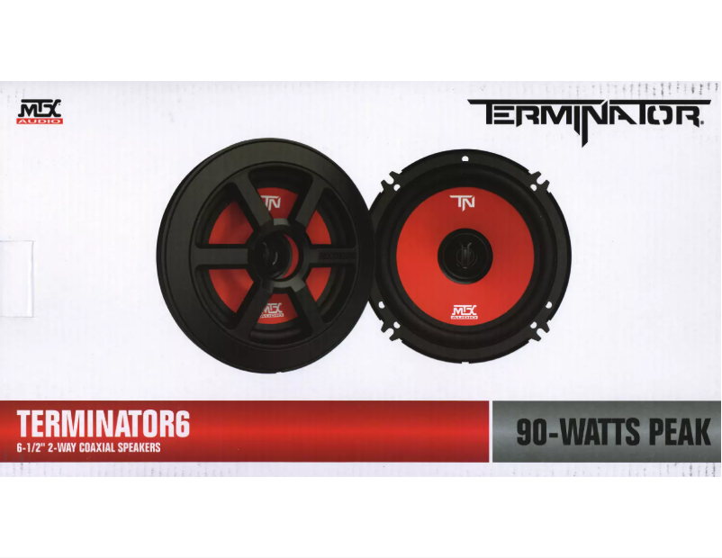 Page n°1 - Manuel utilisateur MTX Audio Terminator 6