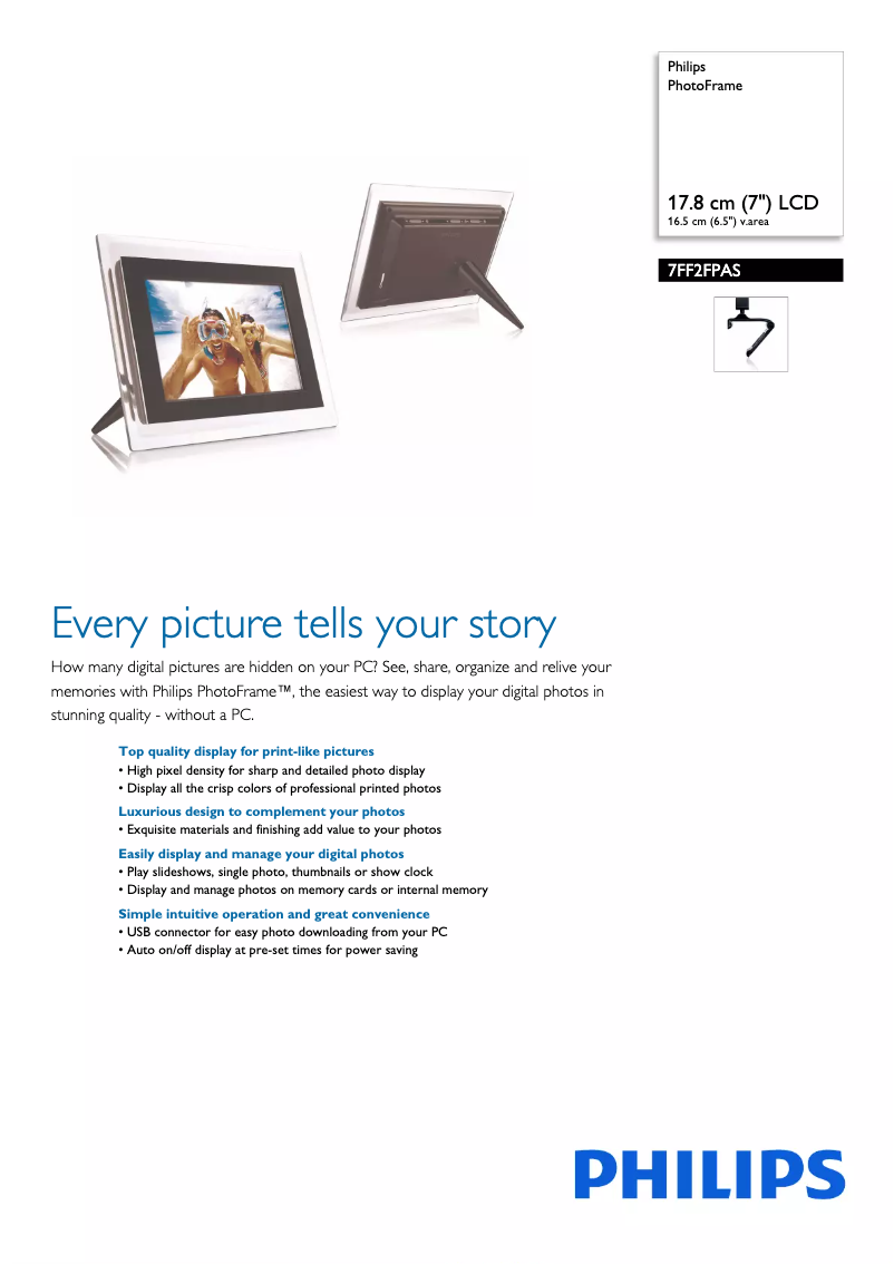 Image de la première page du manuel de l'appareil 7FF2FPAS