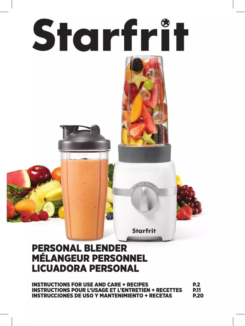 Page 1 de la notice Manuel utilisateur Starfrit 024303-003-0000