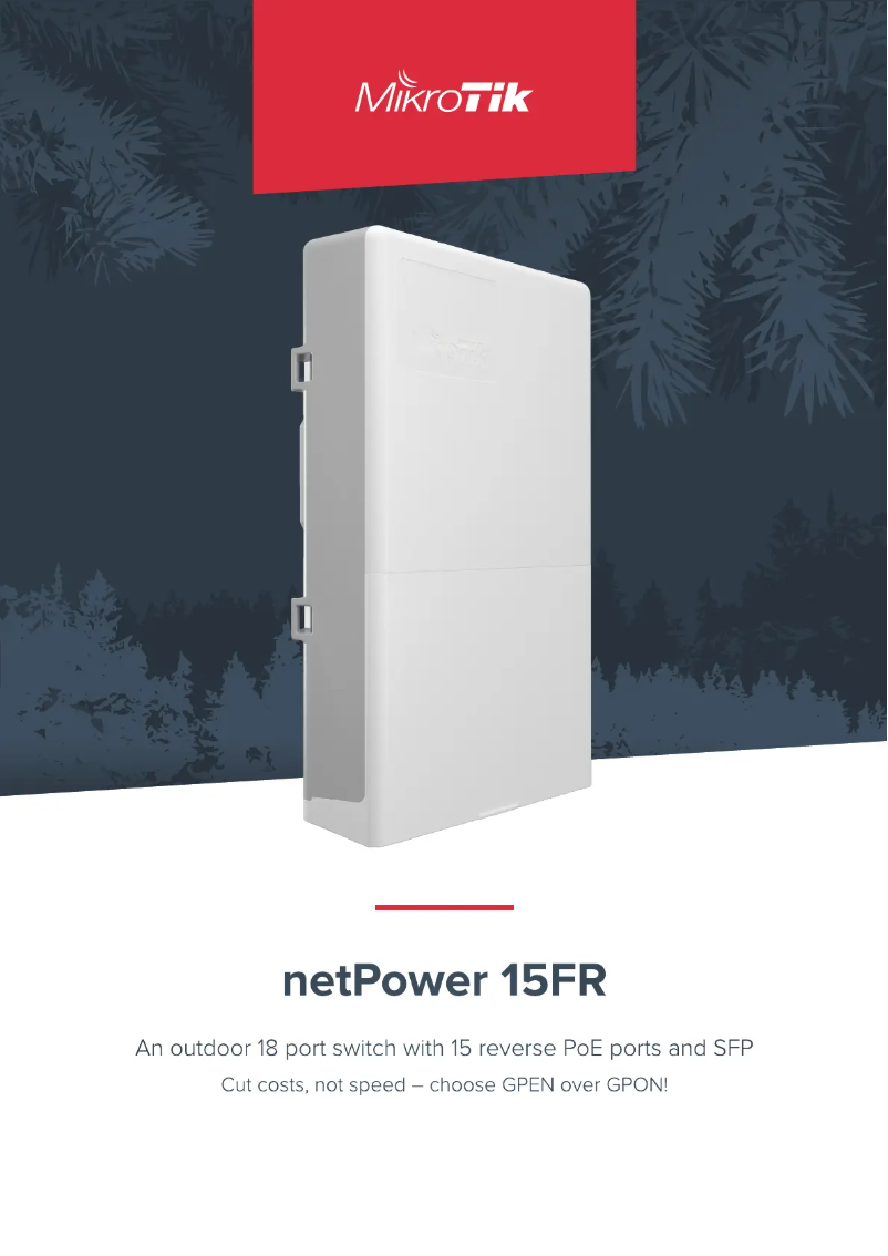 Image de la première page du manuel de l'appareil netPower 15FR