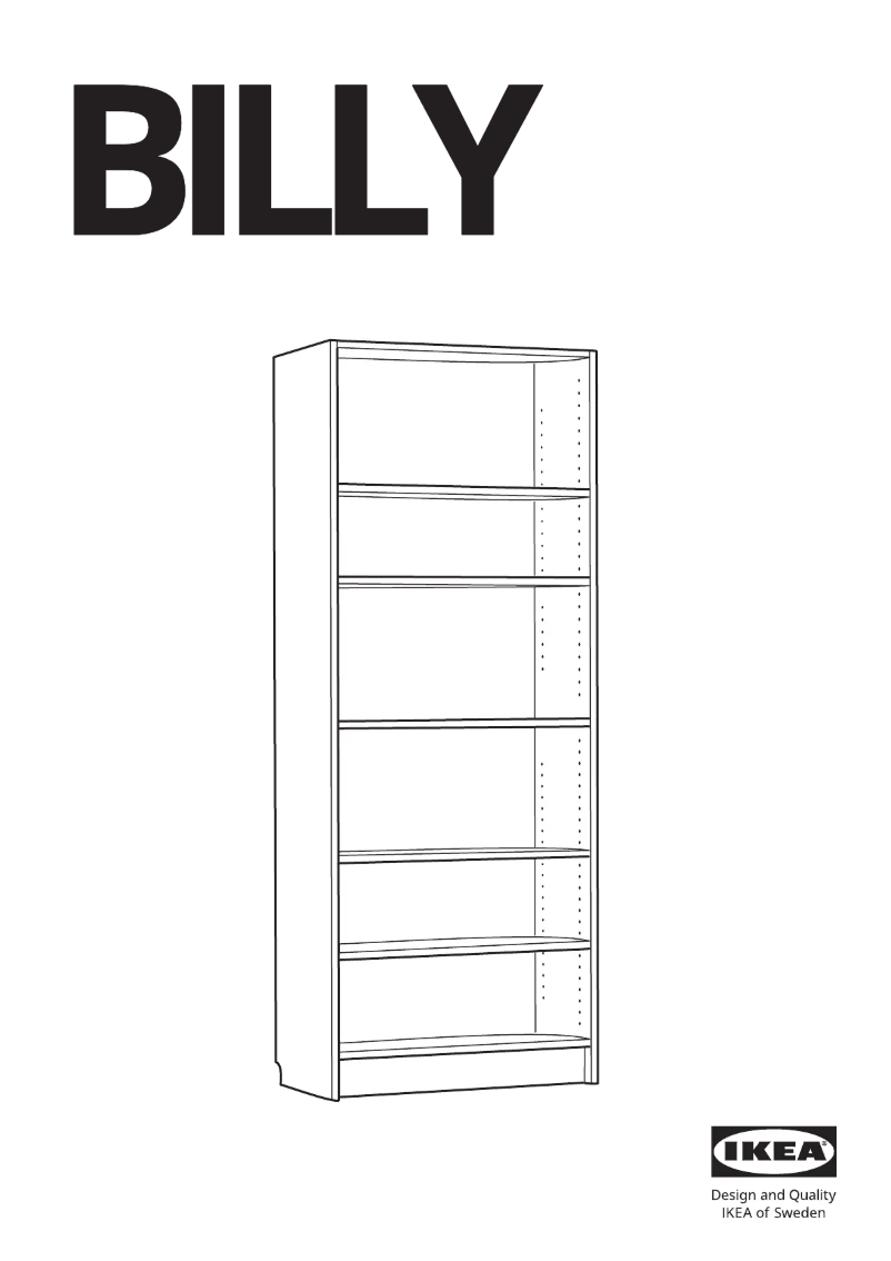 Página 1 del manual Manual de usuario Ikea BILLY 804.927.82