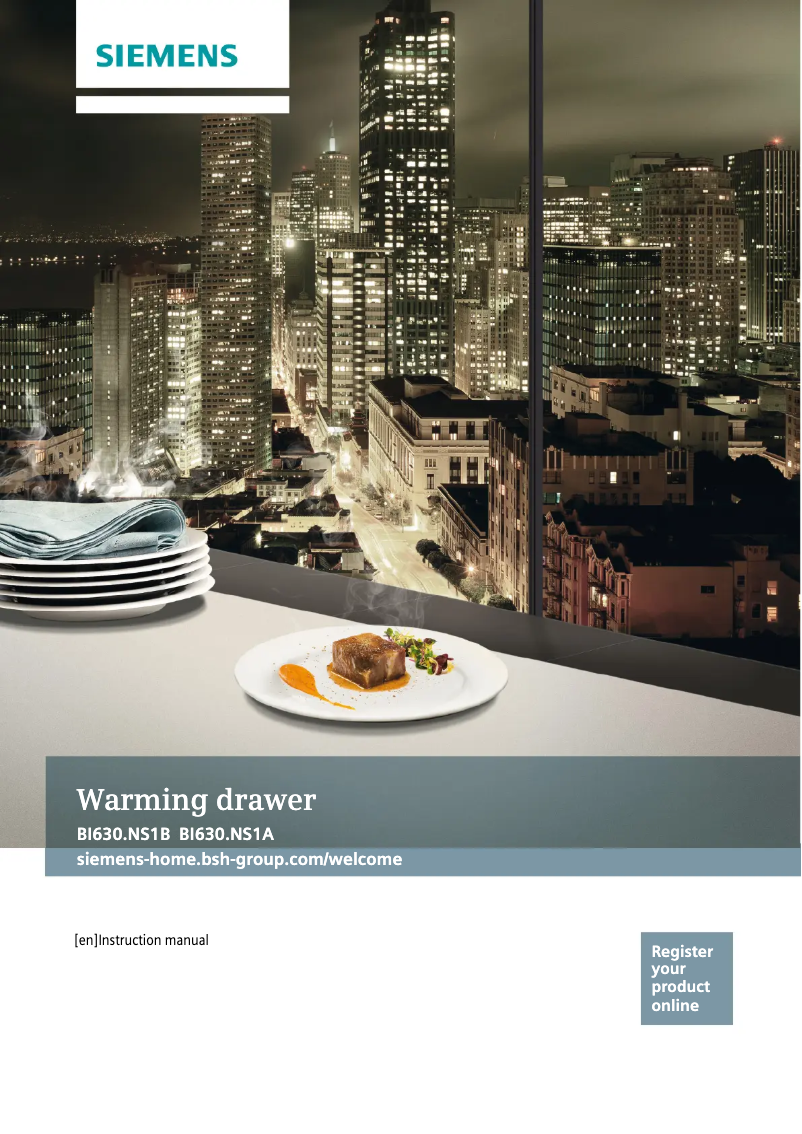 Page 1 de la notice Manuel utilisateur Siemens BI630DNS1A