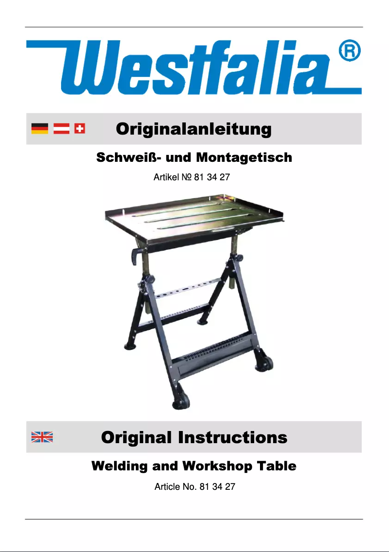 Image de la première page du manuel de l'appareil 813427