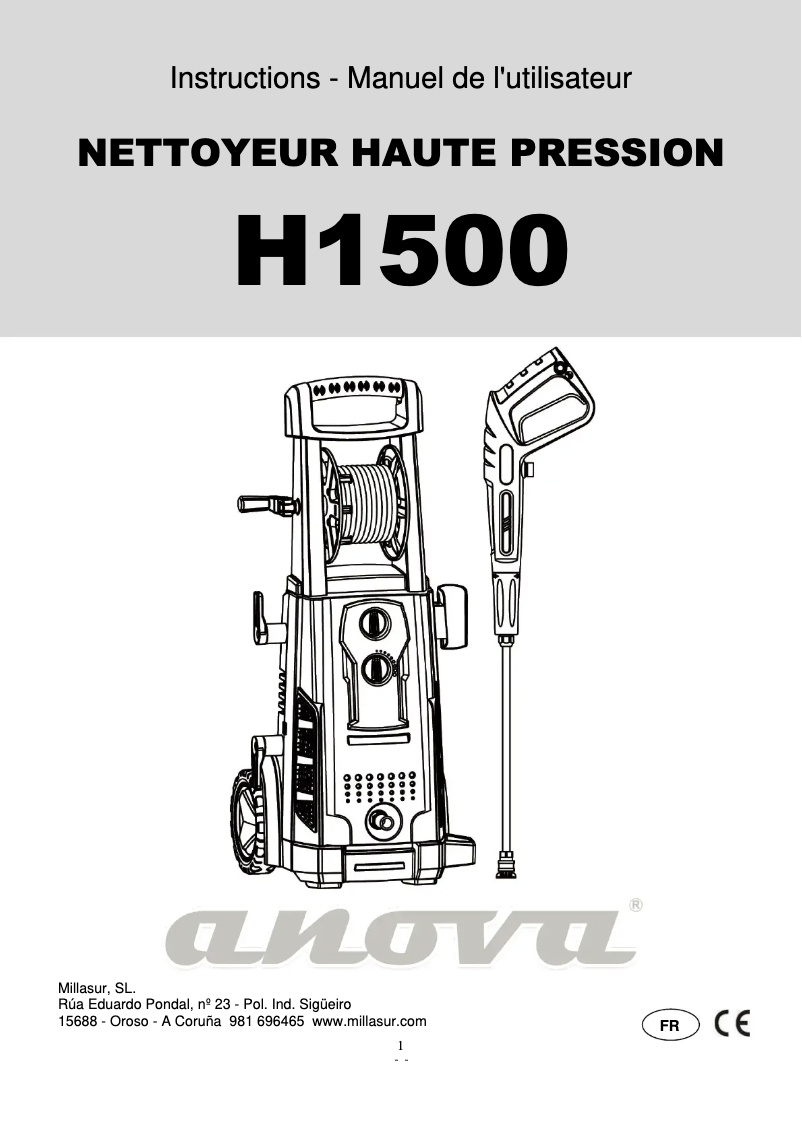 Página 1 del manual Manual de usuario Anova H1500
