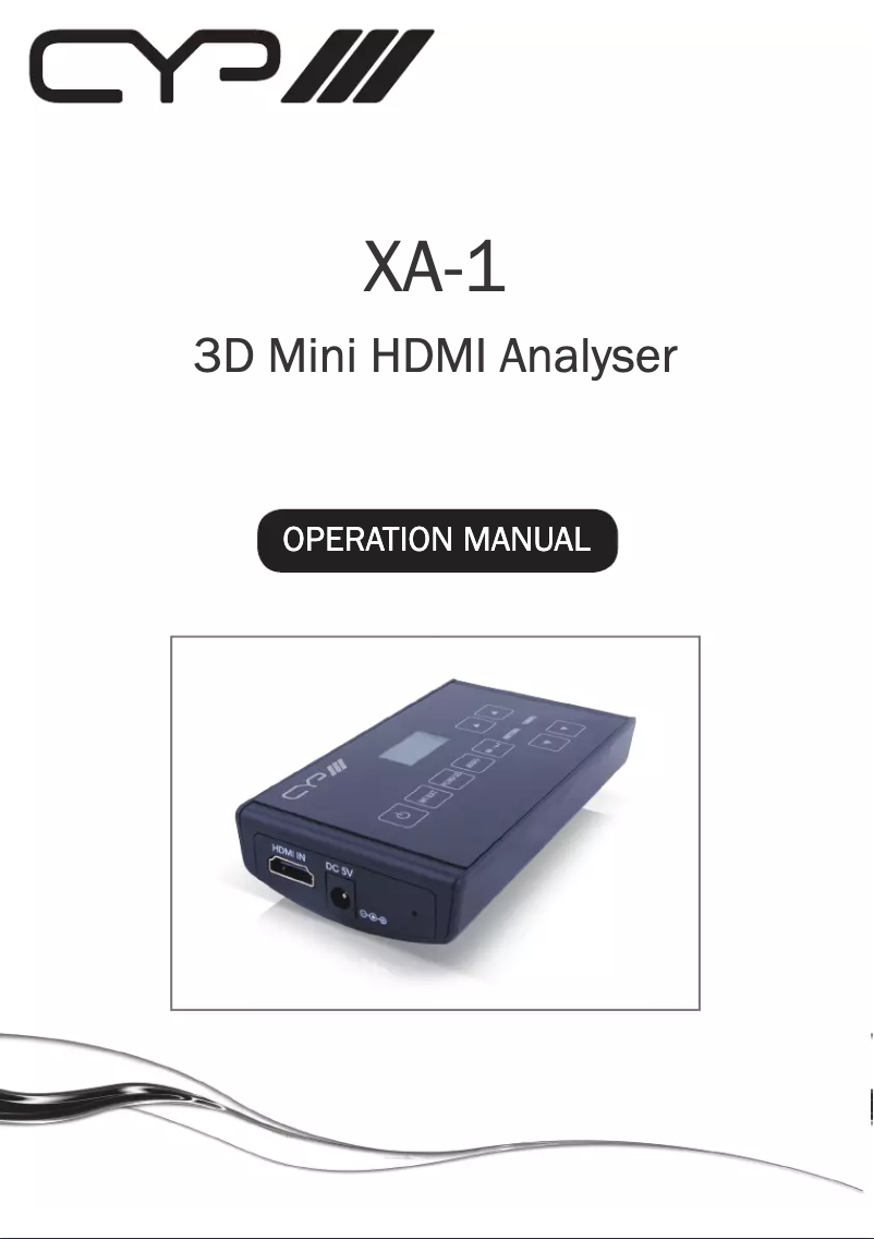 Página 1 del manual Manual de usuario CYP XA-1