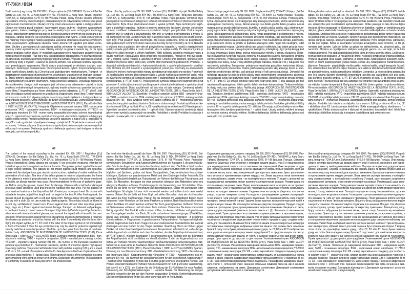 Page 1 de la notice Manuel utilisateur Yato YT-73631