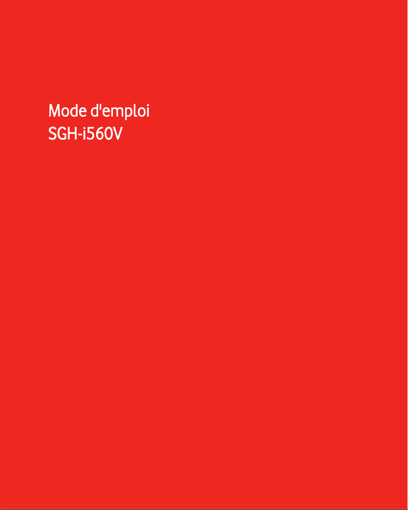 Image de la première page du manuel de l'appareil SGH-I560V