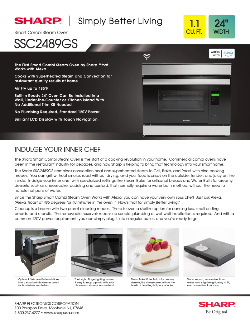 Page n°1 - Fiche technique Sharp SSC2489GS