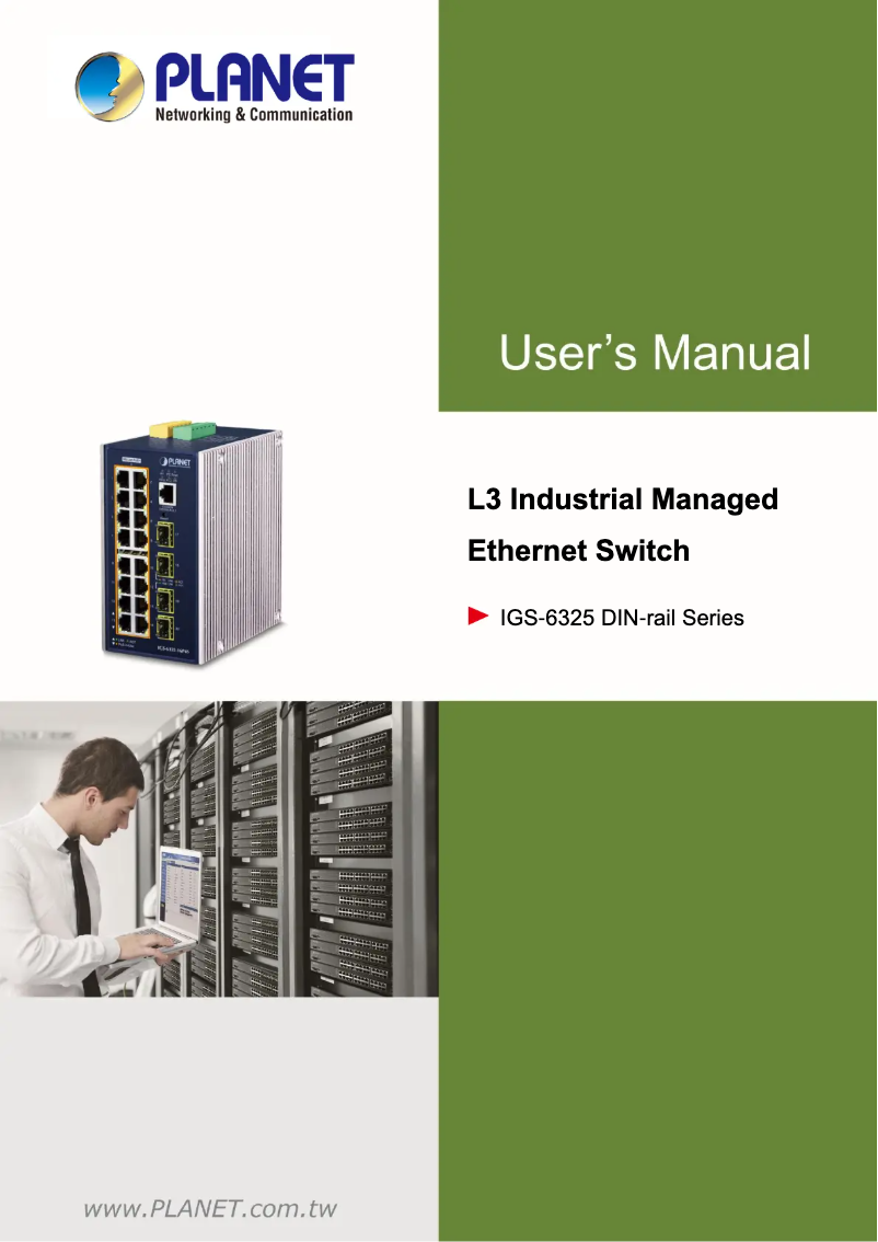 Page 1 de la notice Manuel utilisateur Planet IGS-6325-8T4X