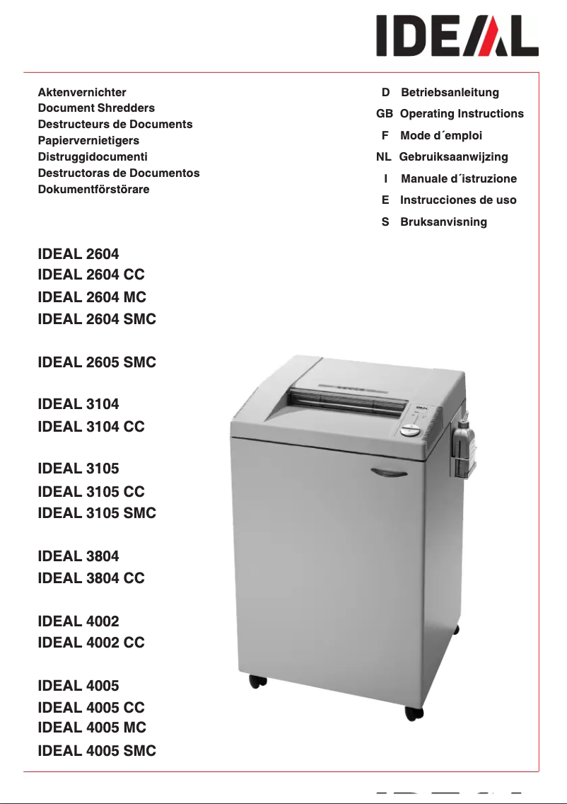 Image de la première page du manuel de l'appareil 3104 CC