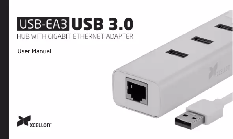 Page n°1 - Manuel utilisateur Xcellon USB-EA3