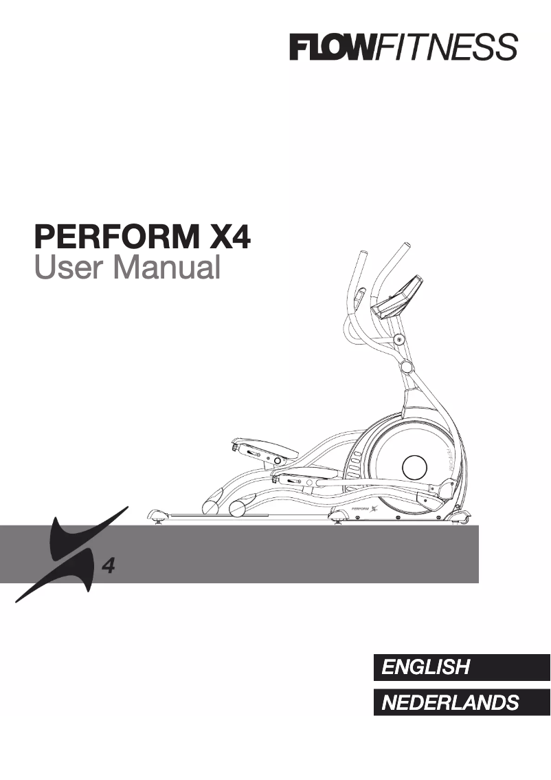 Page n°1 - Manuel utilisateur Flow Fitness Perform X4