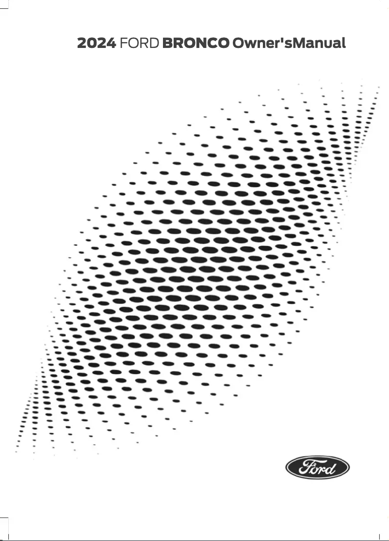 Image de la première page du manuel de l'appareil Bronco (2024)