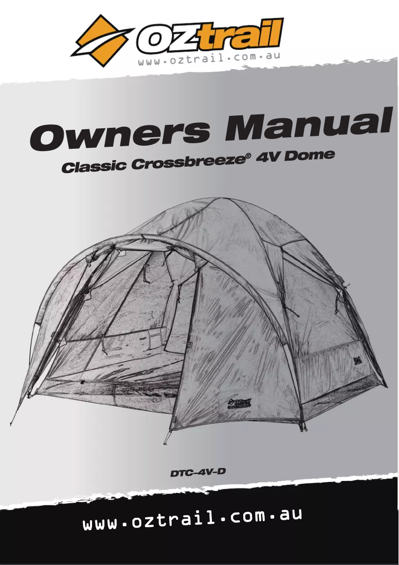 Page 1 of the manual User Manual OZtrail Classic Crossbreeze 4V