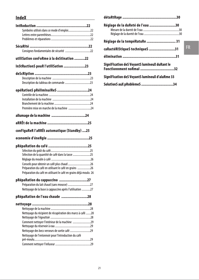 Page n°1 - Manuel utilisateur DeLonghi Magnifica ESAM 03.120